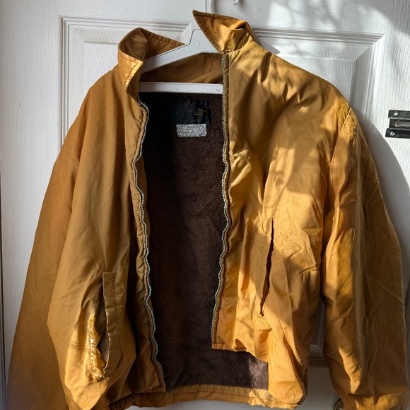 Vintage 70s/80s Sherpa-Lined Jacket (Flawed — No Zipper, Ripped Pocket) - Picture 1 of 5